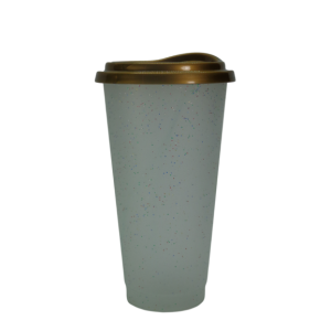 Vaso con tapa dorada Magic Night de 600ml