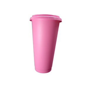 Vaso Cafetero color lila con tapa de 750ml