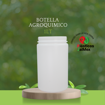 Botella Agroquímico 1 litro, R28 color blanco