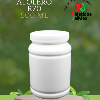 Botella Atolero 500 ml R70 Blanco