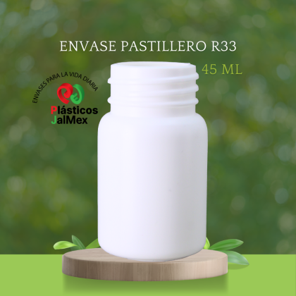 Envase Pastillero 45 ml R33 blanco