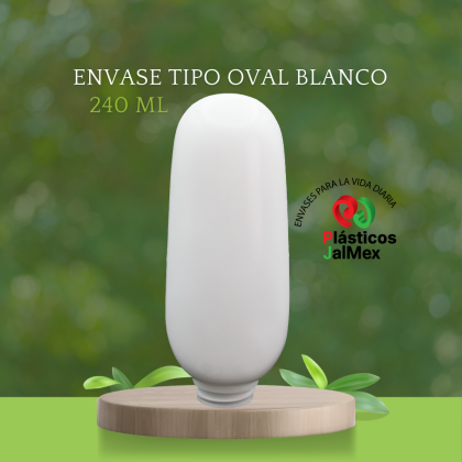 Envase tipo Oval 240 ml R33 blanco