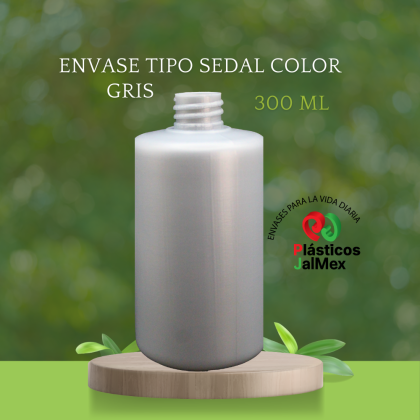 Envase Tipo Sedal 300 ml gris