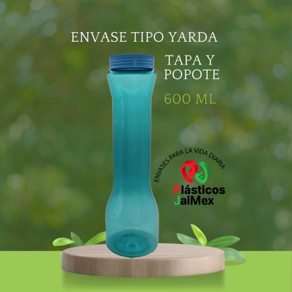 Envase Tipo Yarda 600 ml tapa y pop