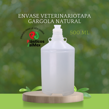 Envase Veterinario 500 ml tapa Gargol