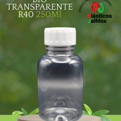 Botella Bio 250 ml R40 Transparente
