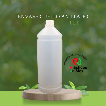 Envase Cuello Anillado 1 Lt R28 Natural