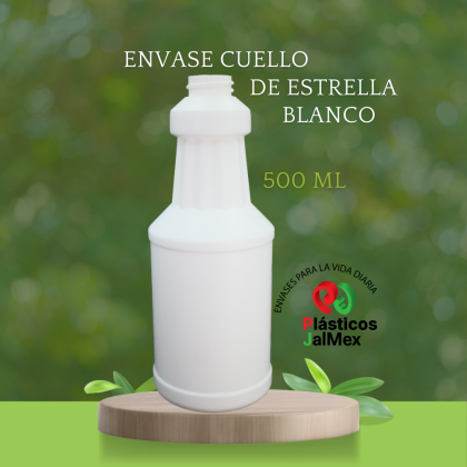 Envase Cuello Estrella 500 ml R28 Blanco